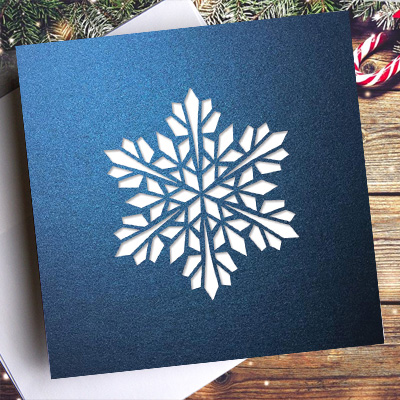 laser cut christmas cards